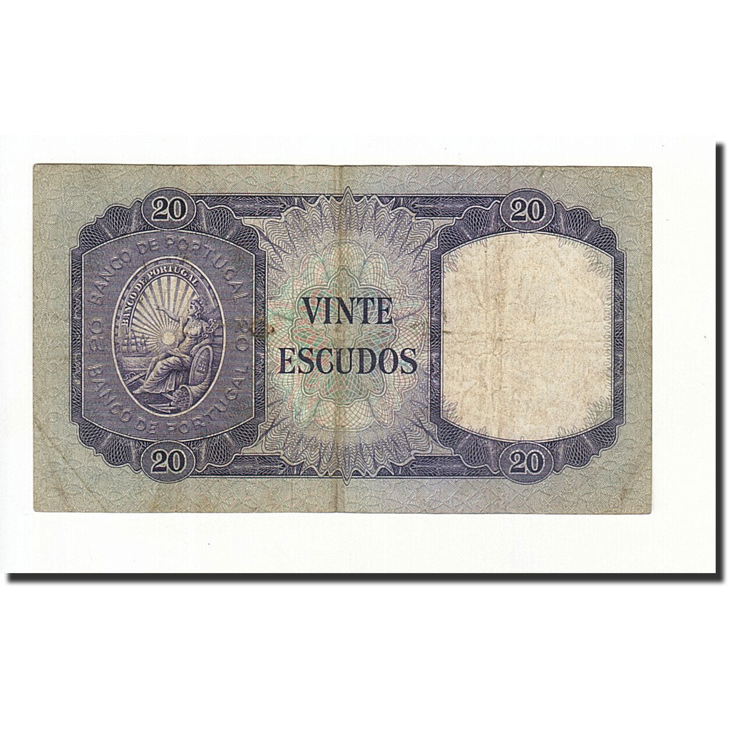 Portugal, 20 Escudos, 1960, KM:163a, 1960-07-26, TB
