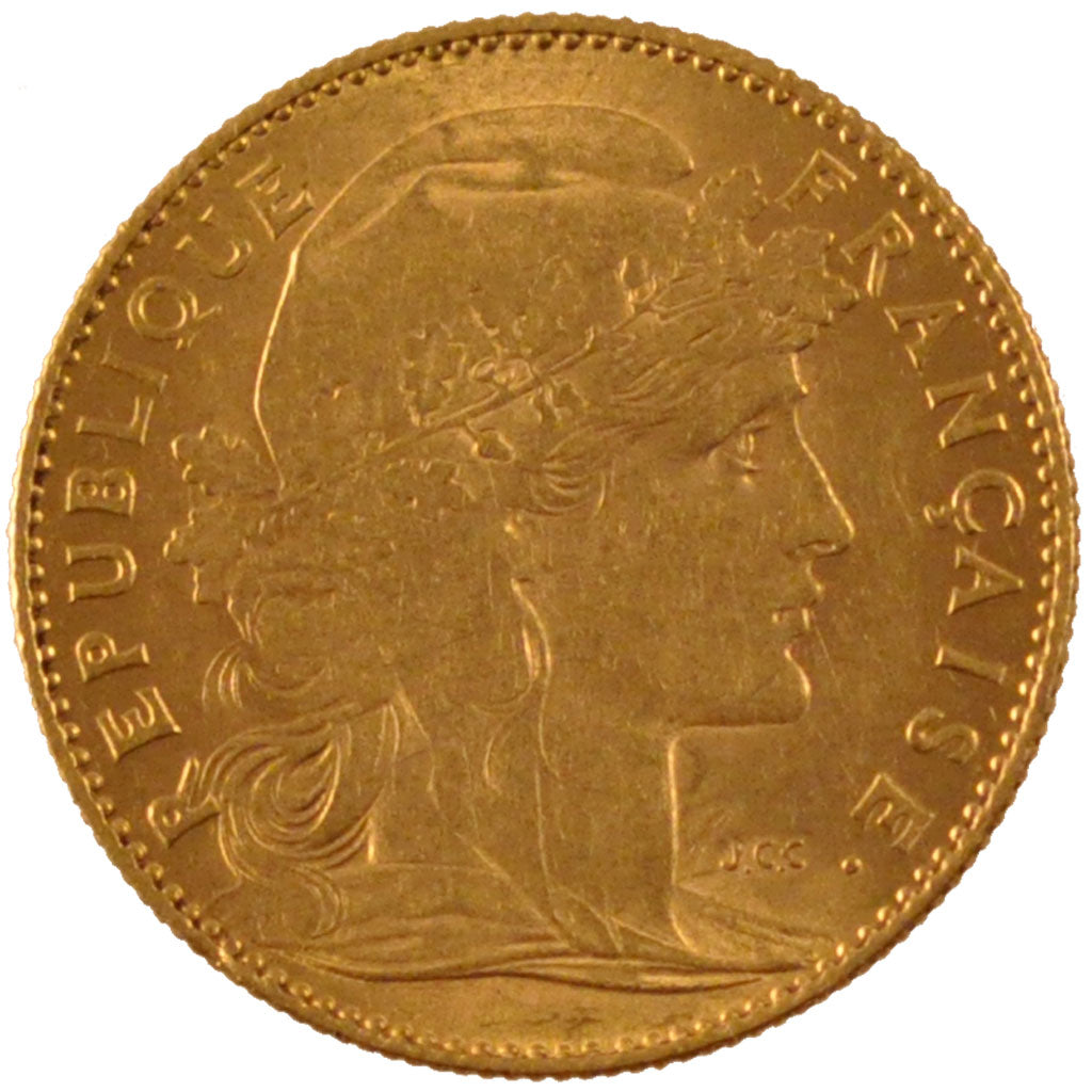 FRANCE, 10 Francs, 1900, AU(55-58), Gold, Gadoury #1017, 3.22