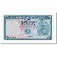 Geldschein, Timor, 50 Escudos, 1967, 1967-10-24, KM:27A, VZ+