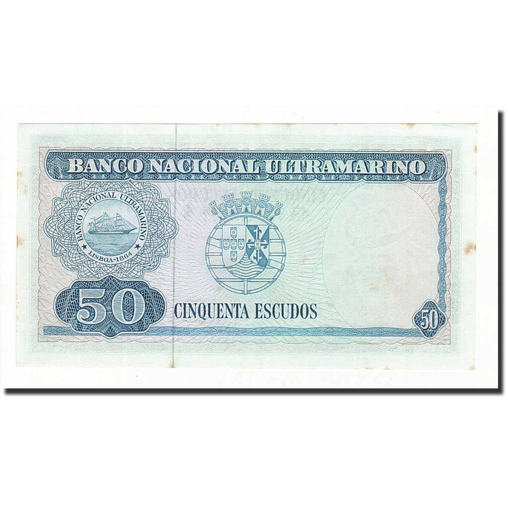 Banknote, Timor, 50 Escudos, 1967, 1967-10-24, KM:27A, UNC(60-62)