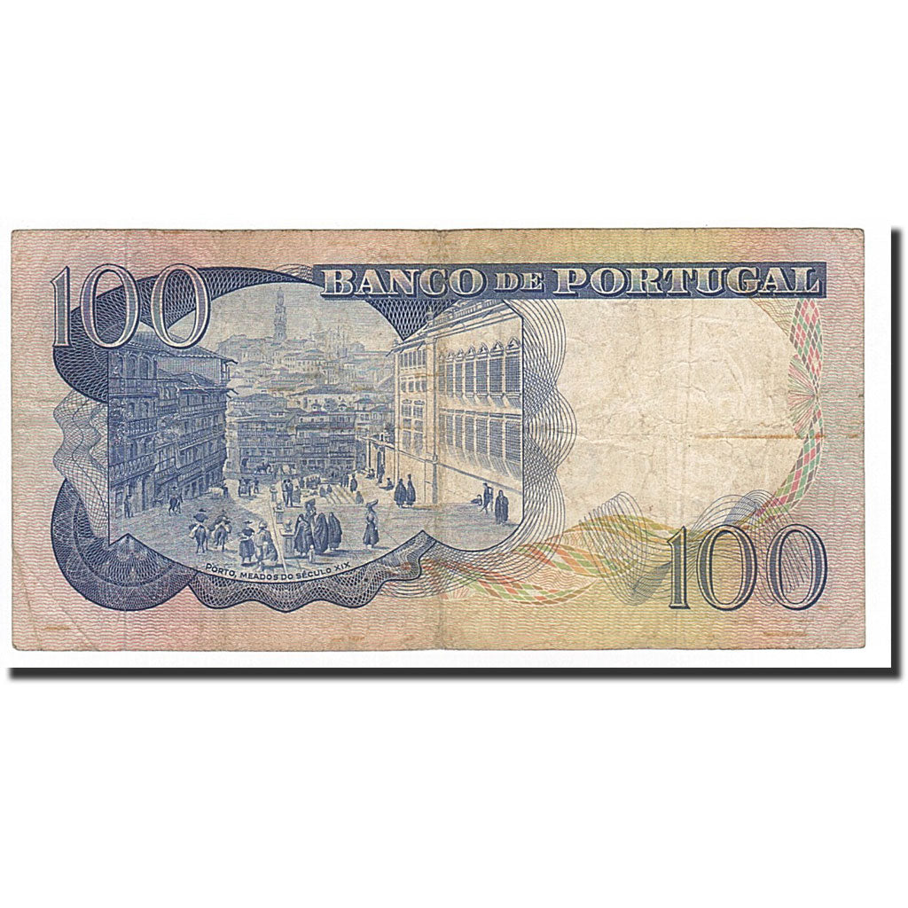 Billet, Portugal, 100 Escudos, 1965-1980, 1965-11-30, KM:169a, B+