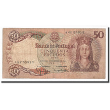 Geldschein, Portugal, 50 Escudos, 1964, 1964-02-28, KM:168, S