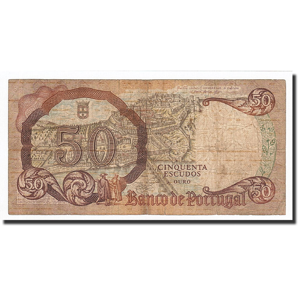 Banknote, Portugal, 50 Escudos, 1964, 1964-02-28, KM:168, VF(20-25)