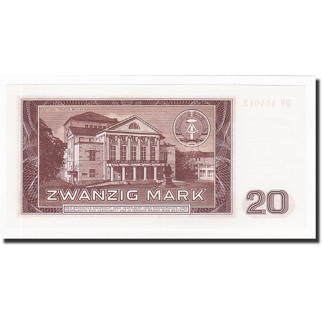 Germany - Democratic Republic, 20 Mark, 1964, KM:24a, UNC(65-70)