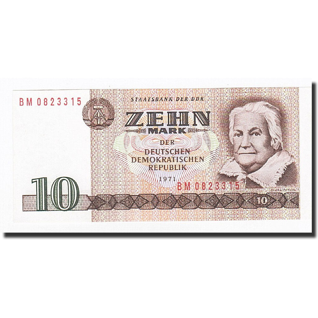 Banknote, Germany - Democratic Republic, 10 Mark, 1971, KM:28a, UNC(63)