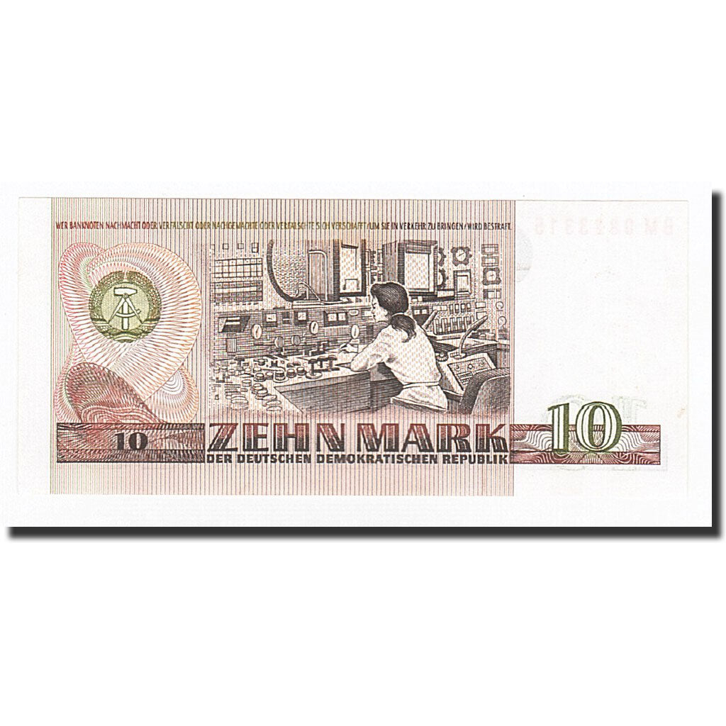 Banknote, Germany - Democratic Republic, 10 Mark, 1971, KM:28a, UNC(63)