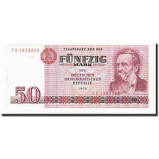 Biljet, Duitse Democratische Republiek, 50 Mark, 1971, KM:30a, SUP