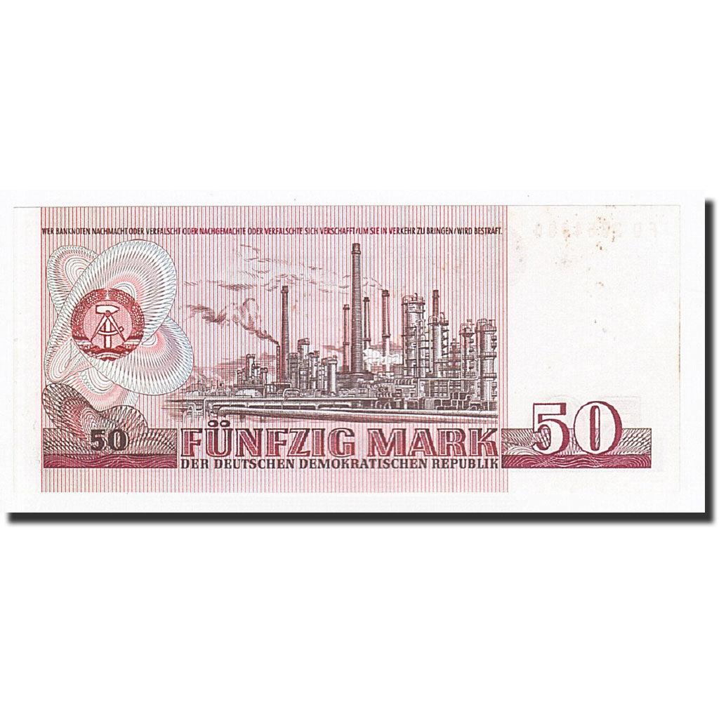 Biljet, Duitse Democratische Republiek, 50 Mark, 1971, KM:30a, SUP