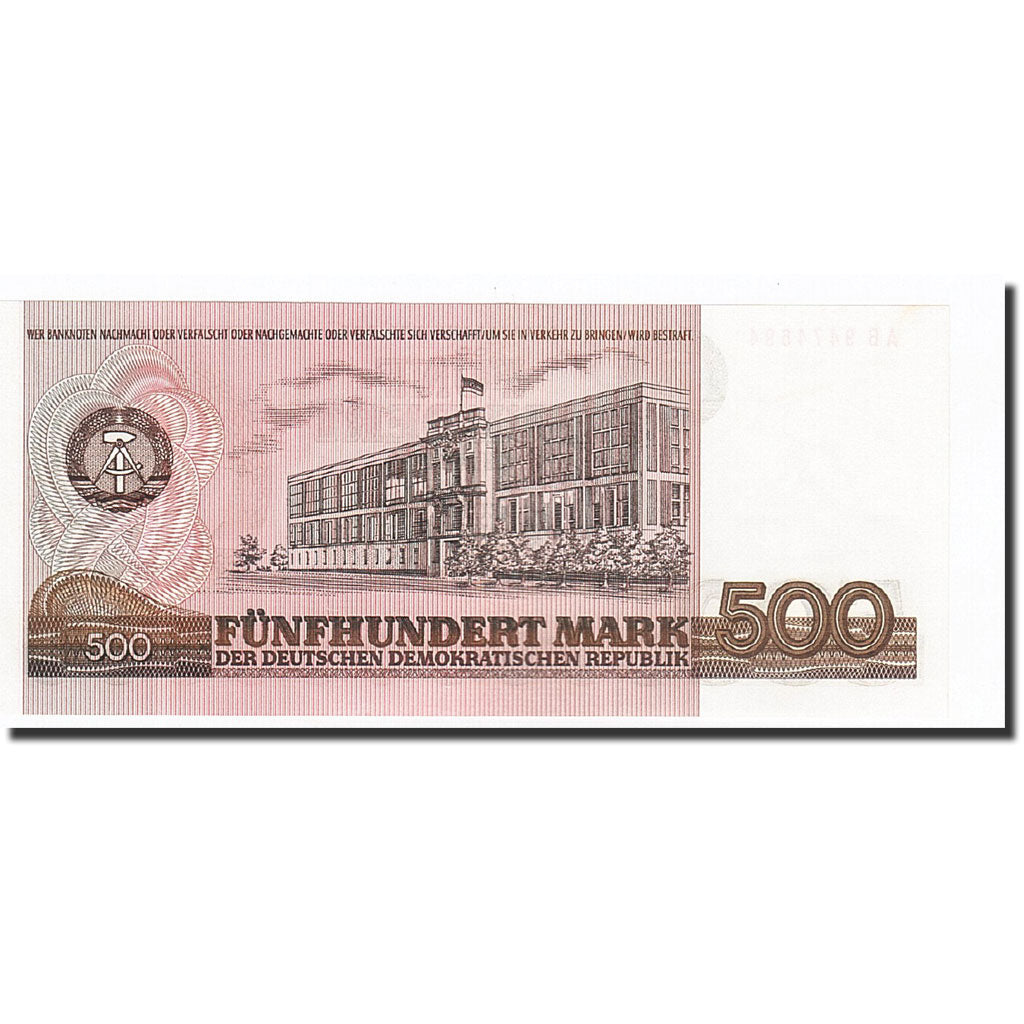 Germany - Democratic Republic, 500 Mark, 1985, KM:33, UNC(64)