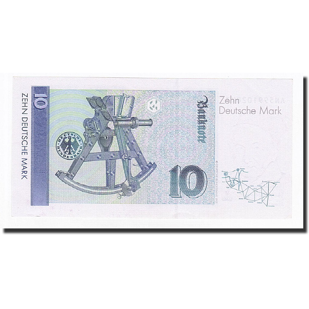 Banknote, GERMANY - FEDERAL REPUBLIC, 10 Deutsche Mark, 1989, 1989-01-02