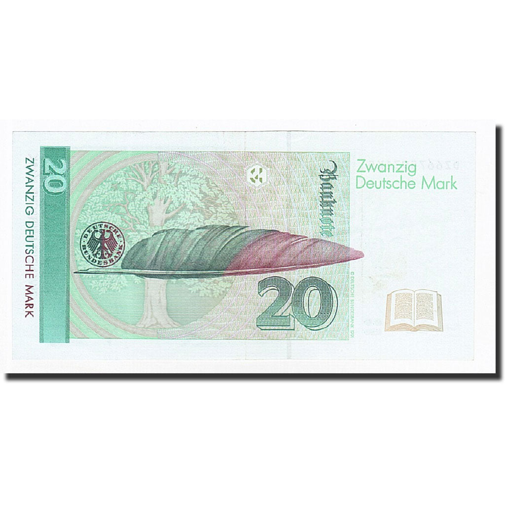 GERMANY - FEDERAL REPUBLIC, 20 Deutsche Mark, 1991-1993, KM:39b, 1993-10-01