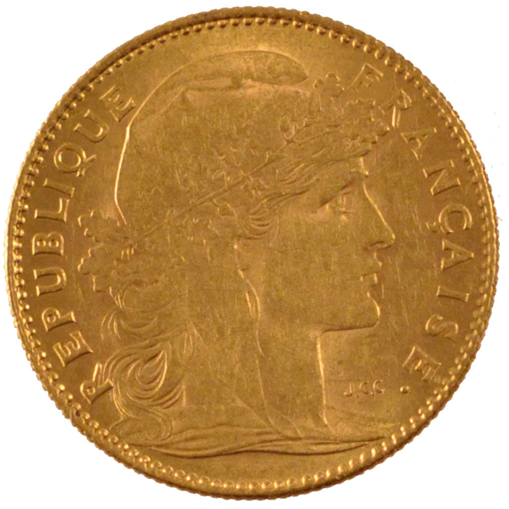 Münze, Frankreich, Marianne, 10 Francs, 1910, Paris, VZ, Gold, KM:846