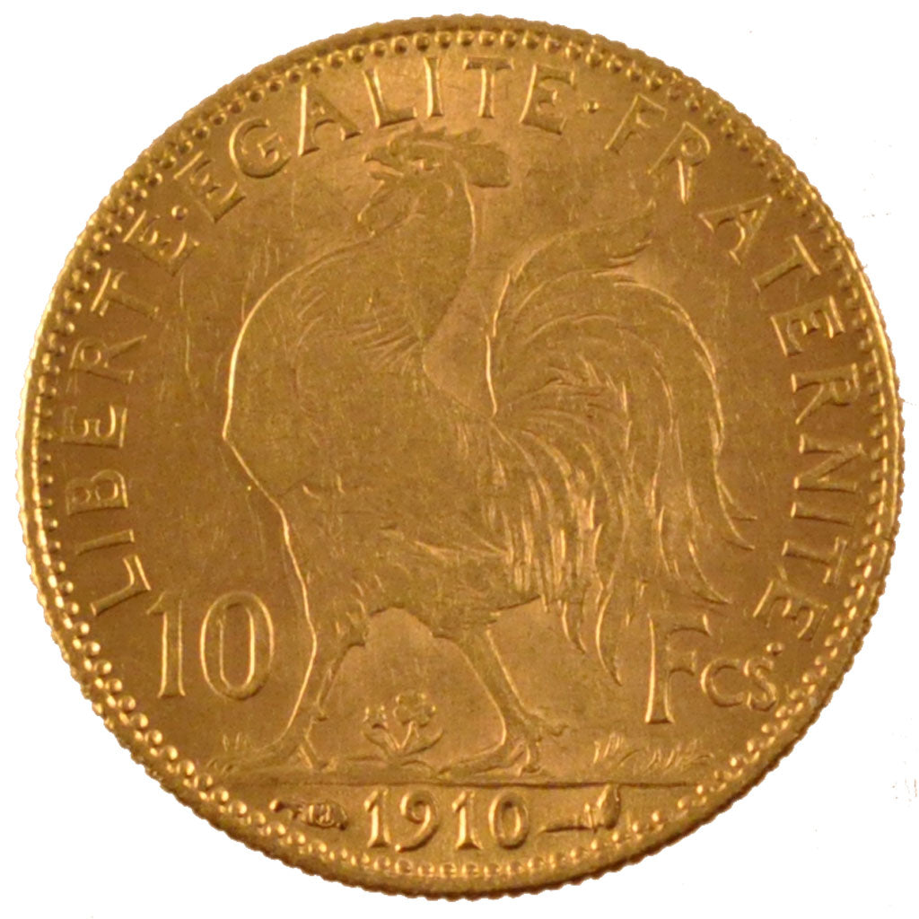 Münze, Frankreich, Marianne, 10 Francs, 1910, Paris, VZ, Gold, KM:846