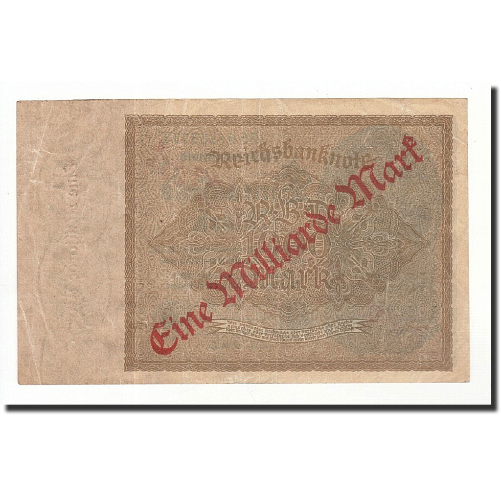 Banknote, Germany, 1 Milliarde Mark on 1000 Mark, 1923, Undated, KM:113a