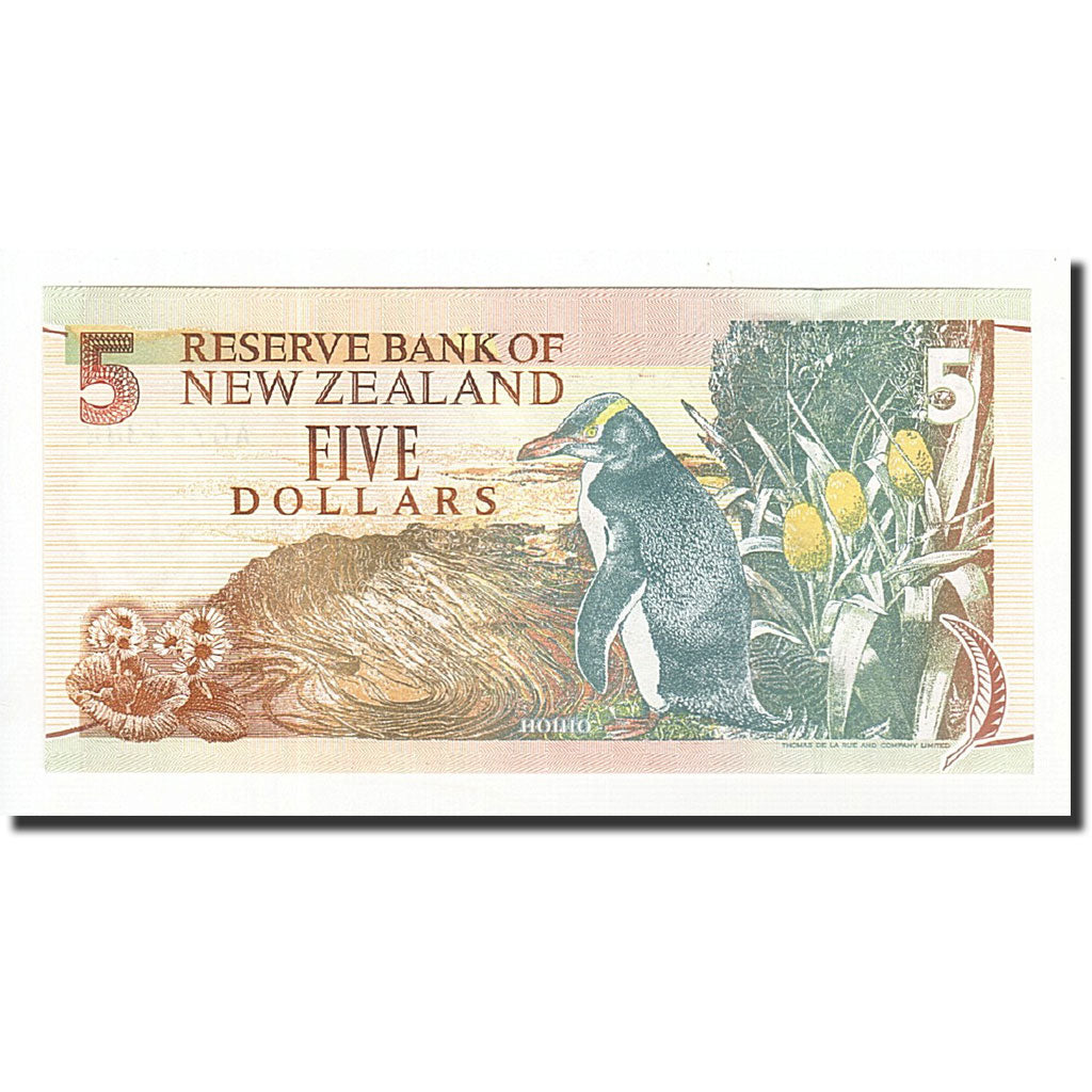 Banknote, New Zealand, 5 Dollars, UNDATED (1992-1997), KM:177a, UNC(65-70)
