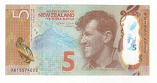 New Zealand, 5 Dollars, 2015, UNC(65-70)