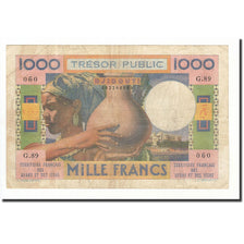 French Afars and Issas, 1000 Francs, 1974, KM:32, VG(8-10)