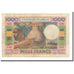 French Afars and Issas, 1000 Francs, 1974, KM:32, VG(8-10)