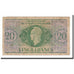 French Equatorial Africa, 20 Francs, 1944, KM:17d, VG(8-10)