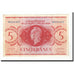 French Equatorial Africa, 5 Francs, 1944, KM:15a, VF(20-25)