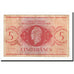 French Equatorial Africa, 5 Francs, 1944, KM:15C, F(12-15)