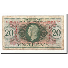 Martinique, 20 Francs, 1944, KM:24, 1944-02-02, VG(8-10)