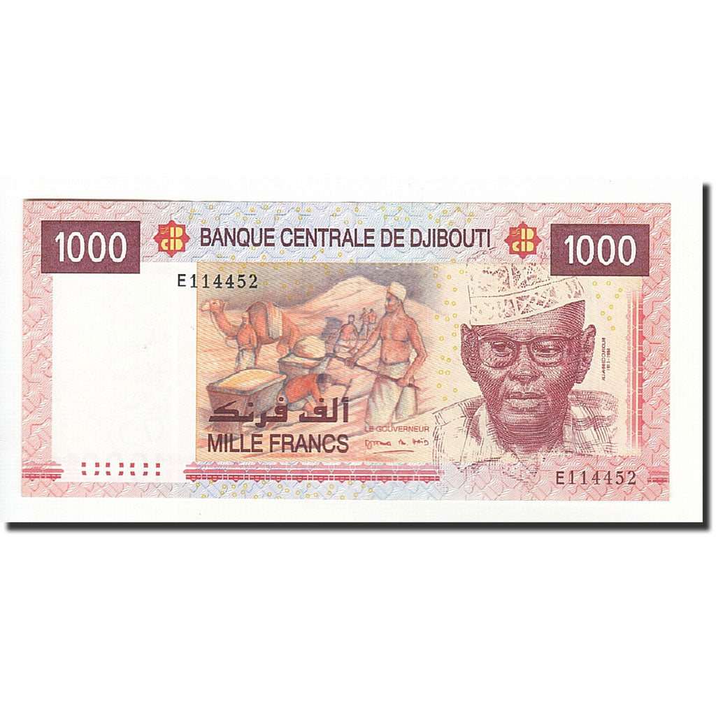 Banknote, Djibouti, 1000 Francs, 2005, KM:42a, AU(50-53)