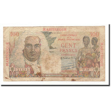 Martinique, 100 Francs, Undated (1947-49), KM:31a, VG(8-10)