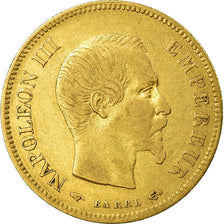 Moneda, Francia, Napoleon III, Napoléon III, 10 Francs, 1858, Paris, MBC+, Oro