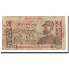 Martinique, 20 Francs, Undated (1947-49), KM:29, F(12-15)