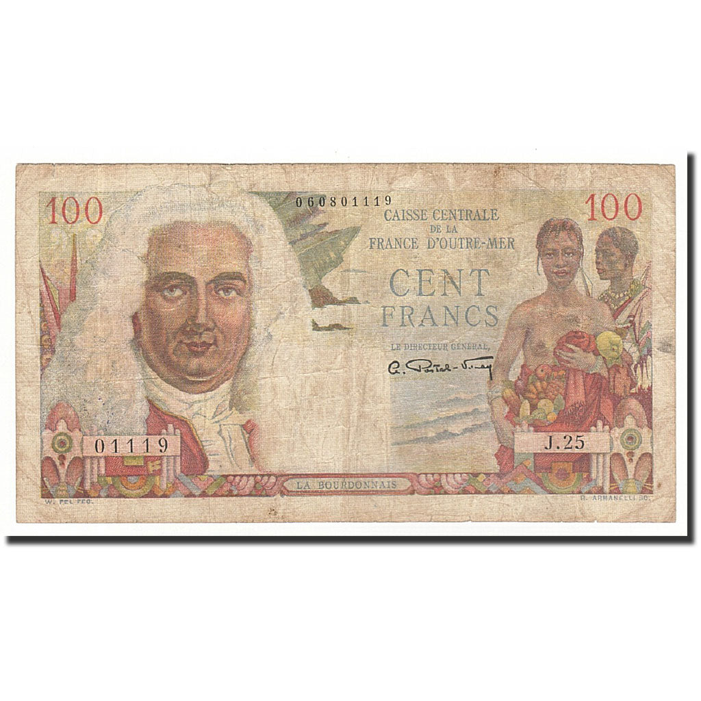 Geldschein, Französisch-Äquatorialafrika, 100 Francs, 1947, S, KM:24