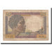 Banconote, Costa francese dei somali, 10 Francs, 1946, KM:19, MB
