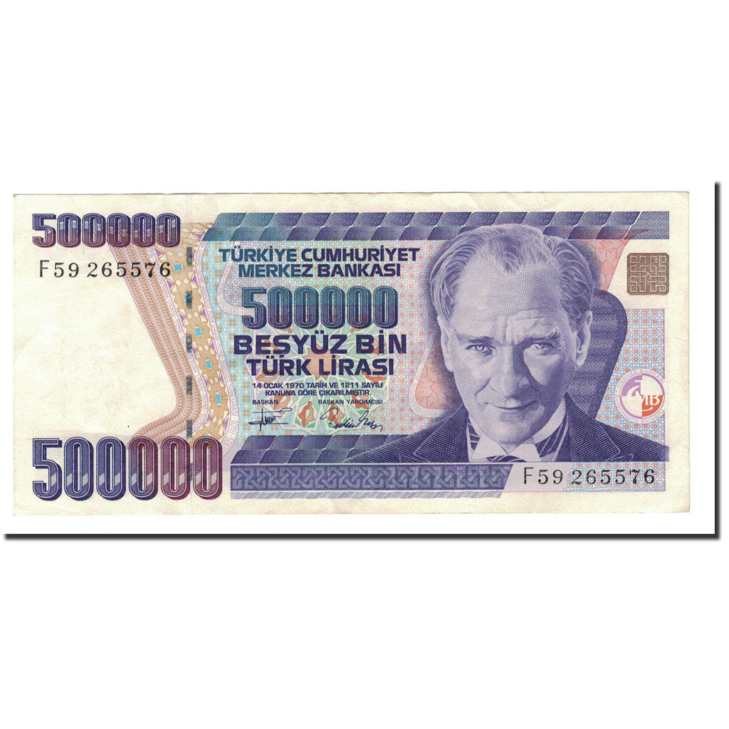 Banknote, Turkey, 500,000 Lira, 1993, KM:208, UNC(63)