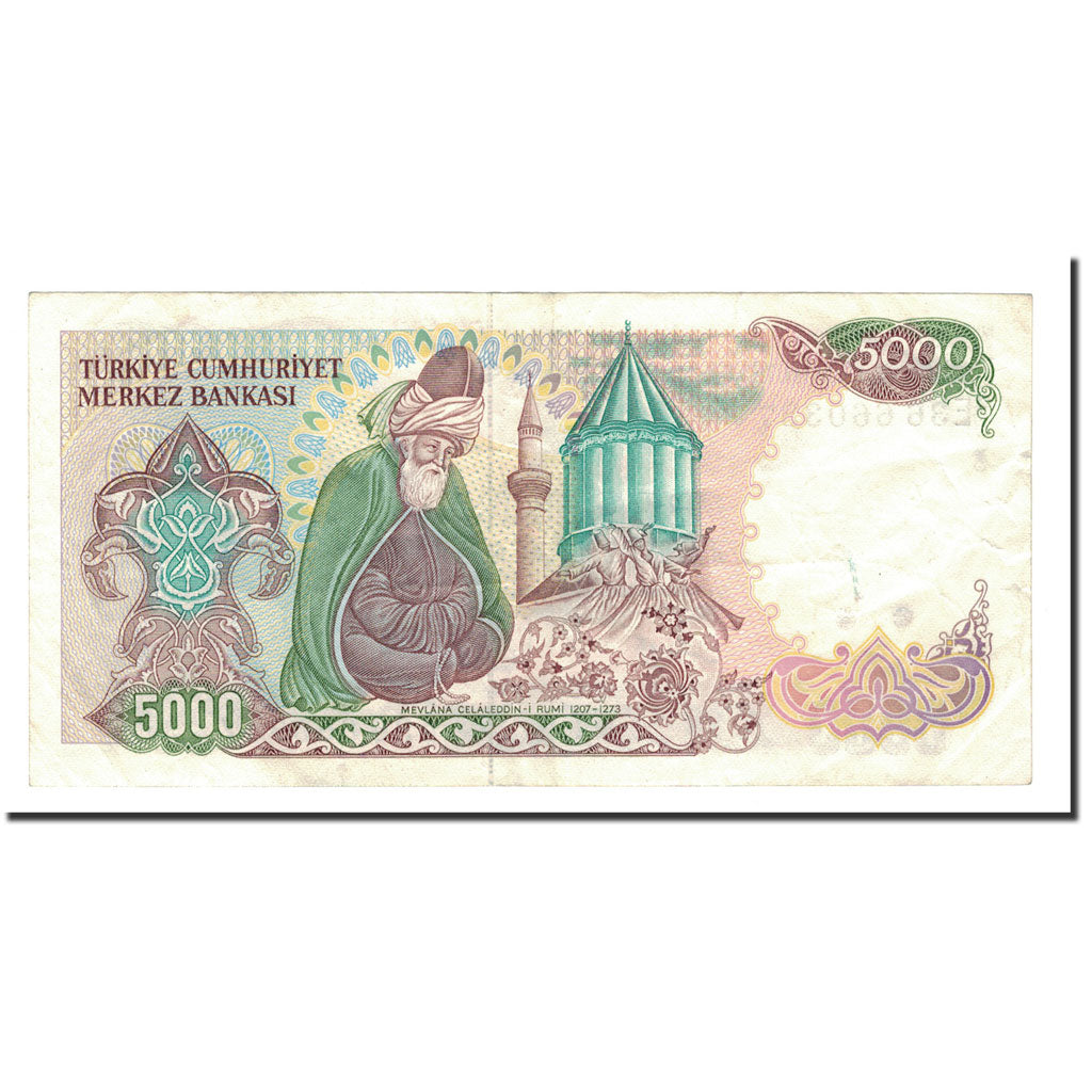 Geldschein, Türkei, 5000 Lira, 1985, KM:197, VZ