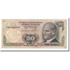Banknote, Turkey, 50 Lira, 1976, KM:188, EF(40-45)