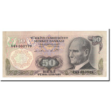 Banknote, Turkey, 50 Lira, 1976, KM:188, AU(55-58)