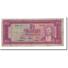 Banknote, Turkey, 2 1/2 Lira, 1960, 1960-02-15, KM:153a, VG(8-10)