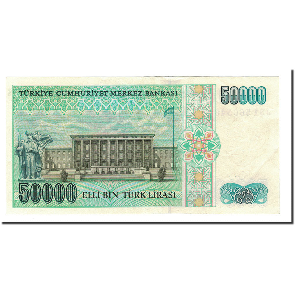 Turkey, 50,000 Lira, 1989, KM:203a, UNC(64)