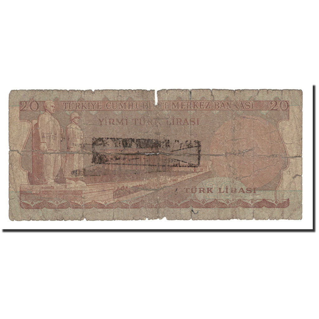 Banconote, Turchia, 20 Lira, 1974, KM:187a, B
