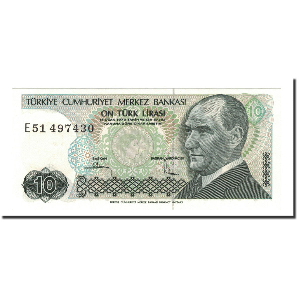 Banconote, Turchia, 10 Lira, 1982, KM:193b, FDS