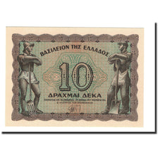 Greece, 10 Drachmai, 1944, KM:322, 1944-11-09, UNC(65-70)
