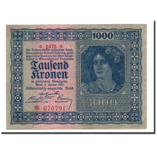 Banknote, Austria, 1000 Kronen, 1922, 1922-01-02, KM:78, AU(55-58)