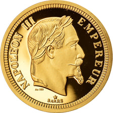 Frankreich, Medaille, Reproduction de la 100 Francs Or Napoléon III 1861, STGL