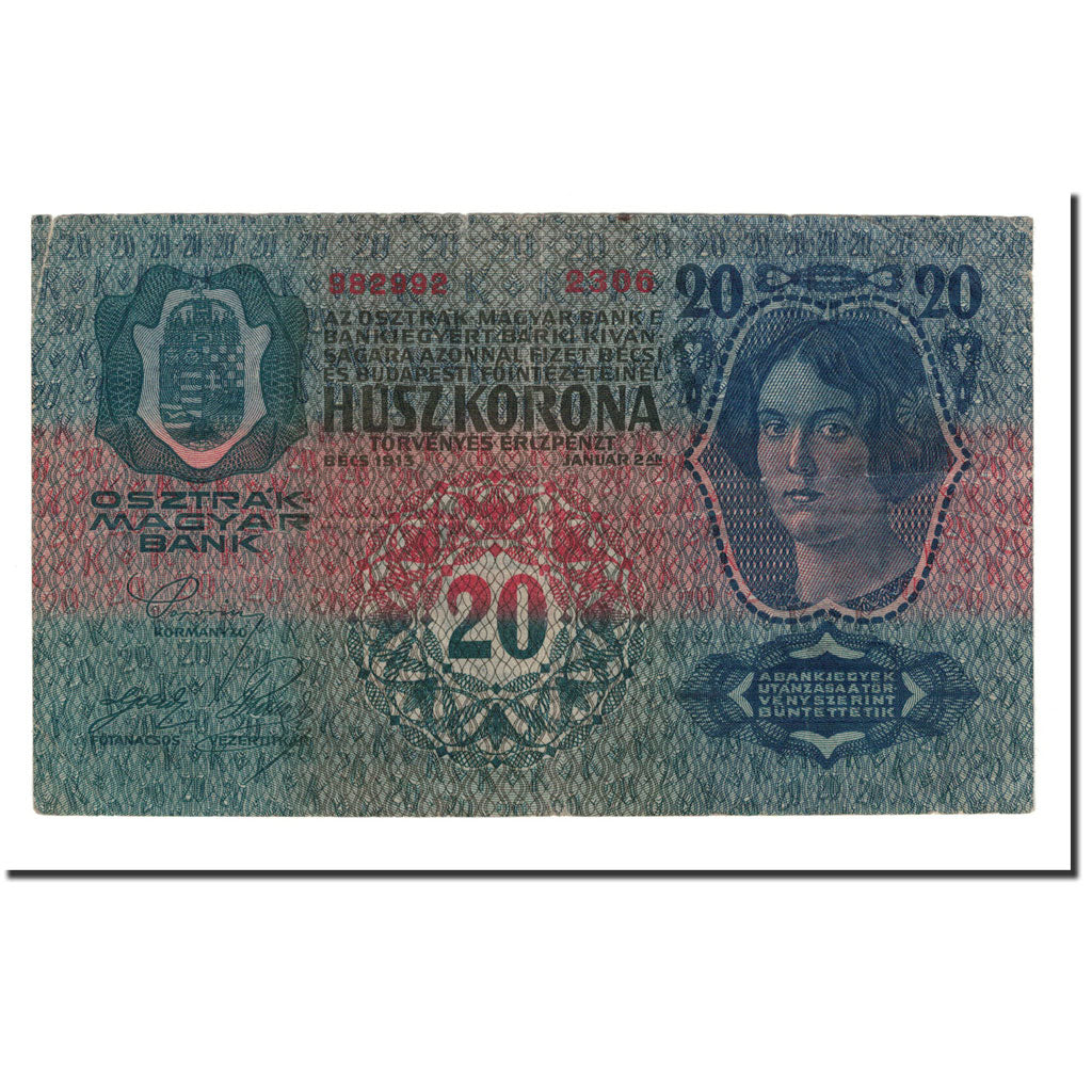Austria, 20 Kronen, 1919, KM:52, EF(40-45)