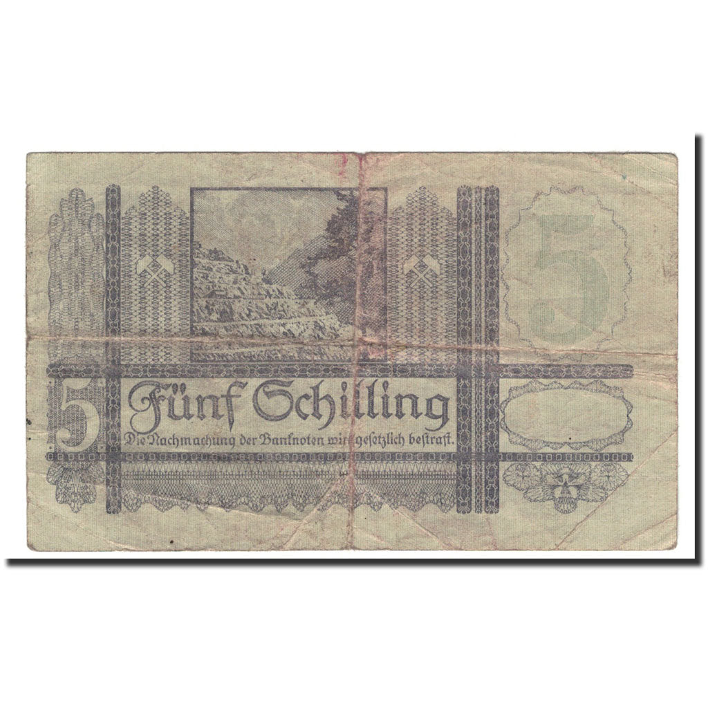 Banknote, Austria, 5 Schilling, 1945, 1945-09-04, KM:121, F(12-15)