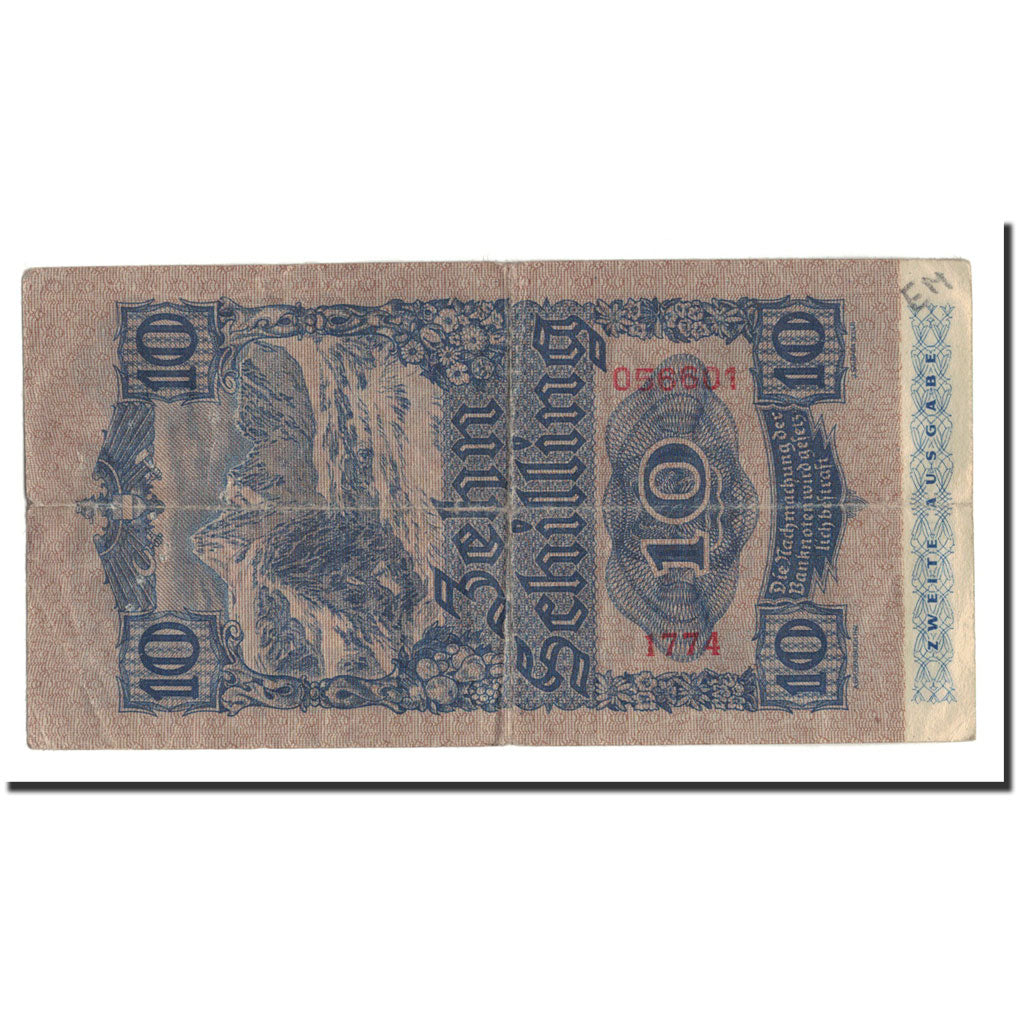 Banknote, Austria, 10 Schilling, 1945, 1945-05-29, KM:115, VF(30-35)