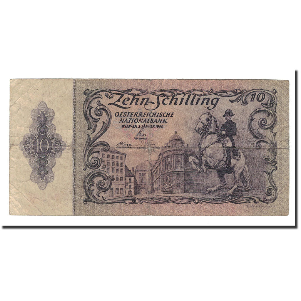 Autriche, 10 Schilling, 1950, 1950-01-02, KM:128, TB