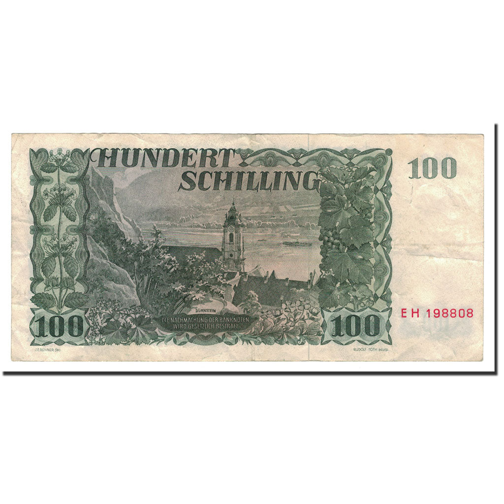 Banknote, Austria, 100 Schilling, 1954, 1954-01-02, KM:133a, EF(40-45)