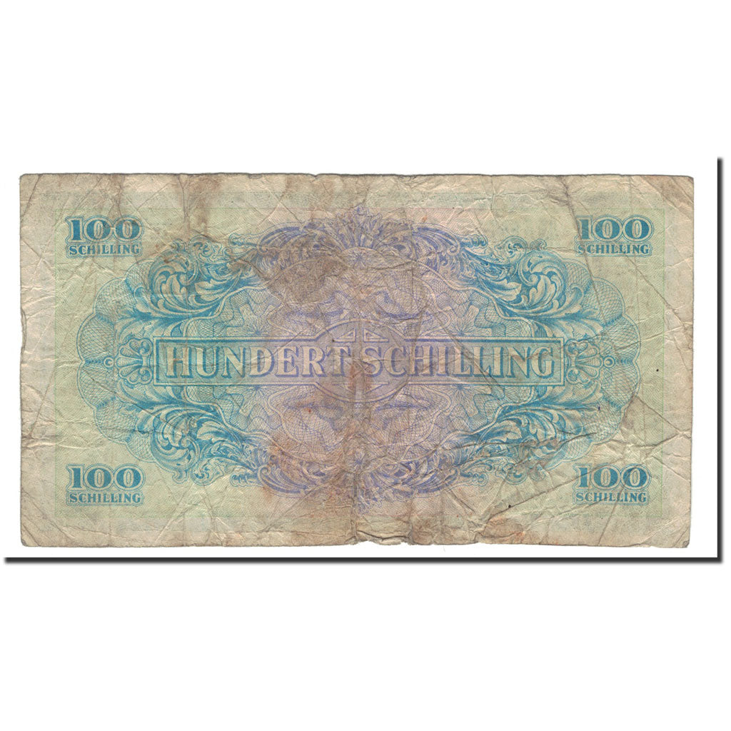 Austria, 100 Schilling, 1944, KM:110a, VG(8-10)
