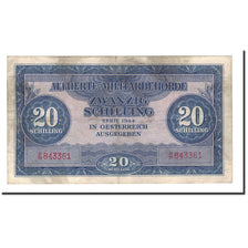 Geldschein, Österreich, 20 Schilling, 1944, KM:107, SS